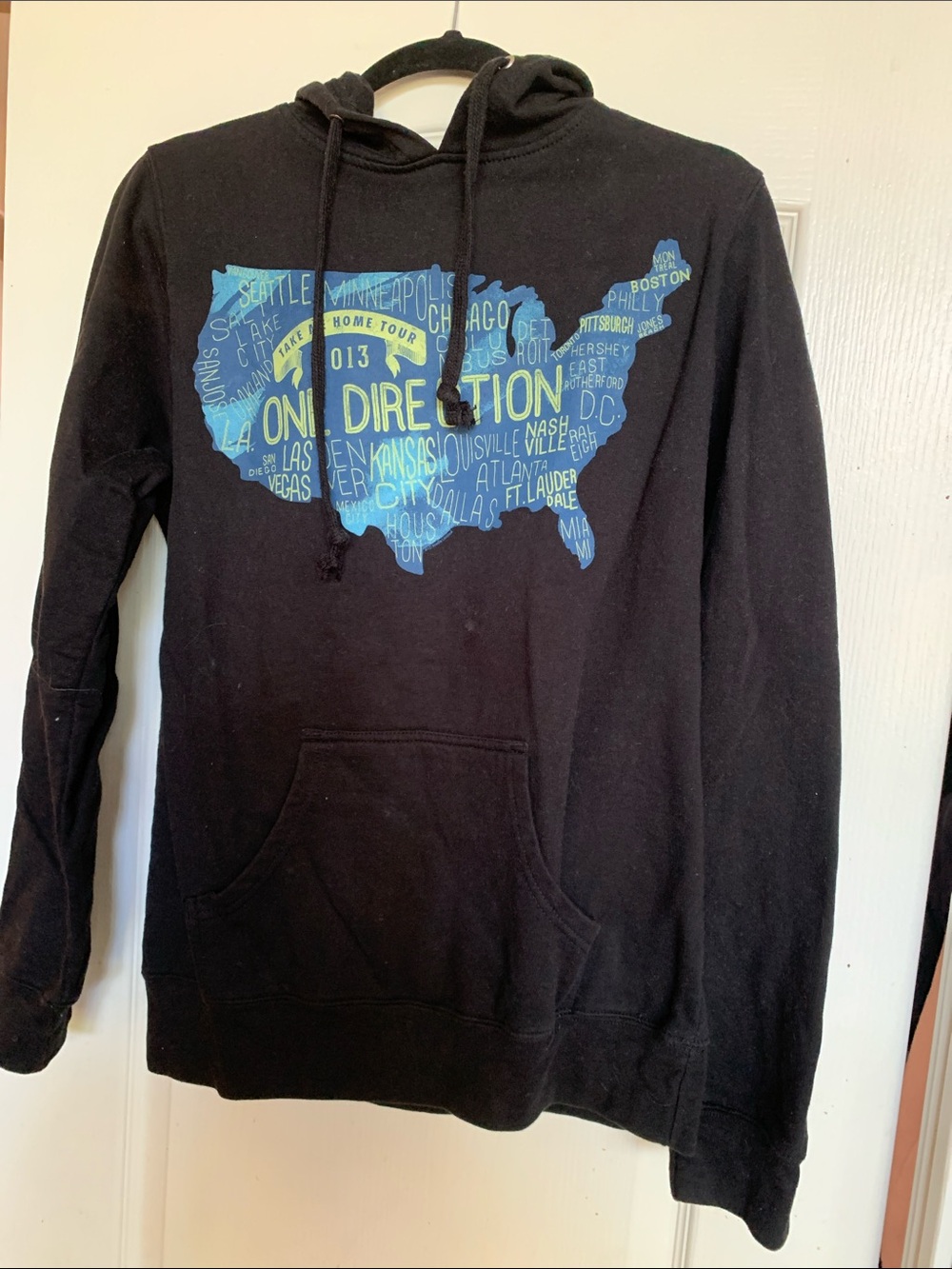 1D One Direction Black Hoodie: Take Me Home US Tour 2013
